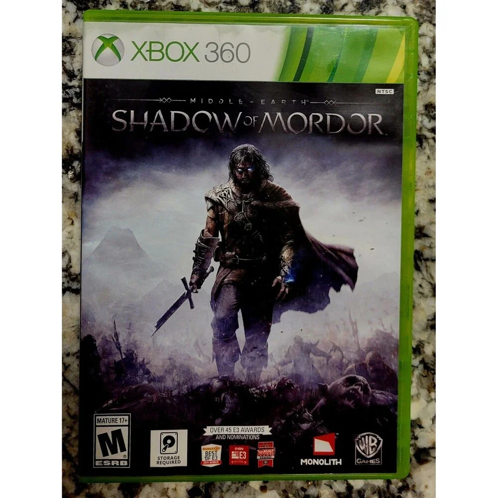 Middle Earth: Shadow of Mordor - Microsoft Xbox 360,CIB,TESTED,FAST SHIPPING